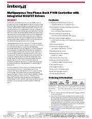 ISL6567 datasheet pdf Intersil