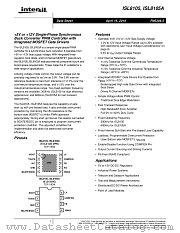 ISL8105A datasheet pdf Intersil