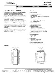 X28HC64 datasheet pdf Intersil