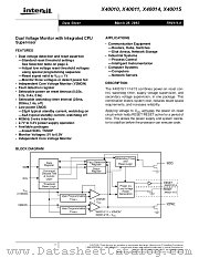 X40015 datasheet pdf Intersil