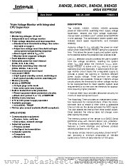 X40435 datasheet pdf Intersil