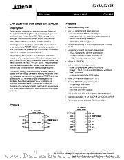 X5163 datasheet pdf Intersil