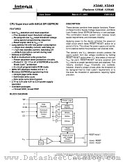 X5648 datasheet pdf Intersil
