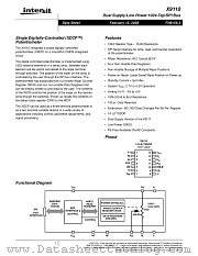 X9110 datasheet pdf Intersil