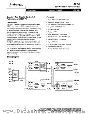 X9401 datasheet pdf Intersil