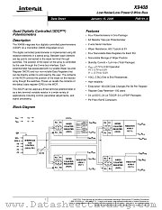 X9408 datasheet pdf Intersil