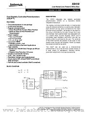 X9418 datasheet pdf Intersil