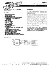 X9420 datasheet pdf Intersil
