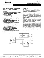 X9440 datasheet pdf Intersil