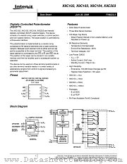 X9C102 datasheet pdf Intersil