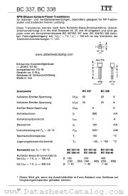 BC338-16 datasheet pdf ITT Semiconductors