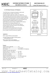KIC3241S33 datasheet pdf Korea Electronics (KEC)