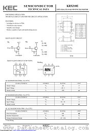KRX210E datasheet pdf Korea Electronics (KEC)