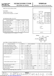 MMBTA44 datasheet pdf Korea Electronics (KEC)