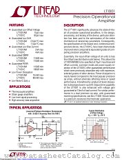 LT1001ACN8#PBF datasheet pdf Linear Technology