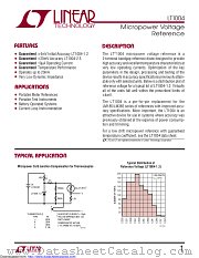 LT1004CS8-1.2#TRPBF datasheet pdf Linear Technology