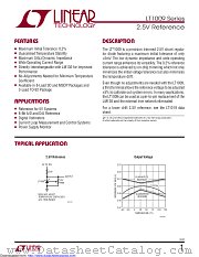LT1009CMS8#TR datasheet pdf Linear Technology
