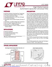 LTC1059CS#TRPBF datasheet pdf Linear Technology