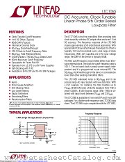 LTC1065ISW datasheet pdf Linear Technology