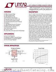 LT1129IS8-5#TR datasheet pdf Linear Technology