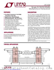LTC1334INW datasheet pdf Linear Technology