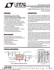 LTC1475IS8#TR datasheet pdf Linear Technology