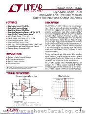LT1494IMS8#TRPBF datasheet pdf Linear Technology