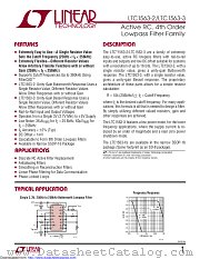 LTC1563-2IGN#TRPBF datasheet pdf Linear Technology