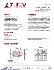 LT1610CS8#TRPBF datasheet pdf Linear Technology