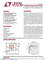 LT1613CS5#TRM datasheet pdf Linear Technology