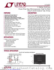 LT1637CDD#TRPBF datasheet pdf Linear Technology