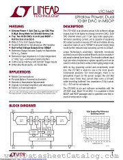 LTC1662CMS8#PBF datasheet pdf Linear Technology
