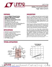 LTC1710CMS8#TRPBF datasheet pdf Linear Technology