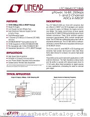 LTC1864HMS8#TRPBF datasheet pdf Linear Technology