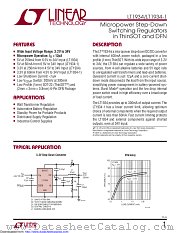 LT1934IS6-1#PBF datasheet pdf Linear Technology