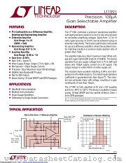 LT1991CMS datasheet pdf Linear Technology
