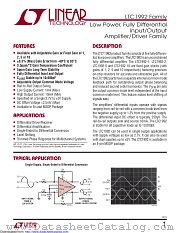 LTC1992-2HMS8#PBF datasheet pdf Linear Technology