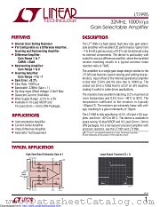 LT1995IDD#PBF datasheet pdf Linear Technology