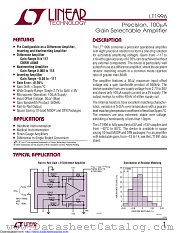 LT1996AIDD#TR datasheet pdf Linear Technology
