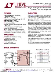 LT1999CMS8-20#TRPBF datasheet pdf Linear Technology