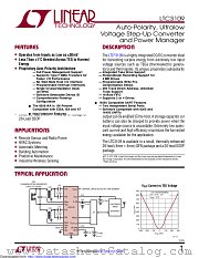 LTC3109IUF#PBF datasheet pdf Linear Technology