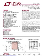 LTC3407AEDD#TRPBF datasheet pdf Linear Technology