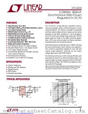 LTC3410ESC6-1.2#PBF datasheet pdf Linear Technology