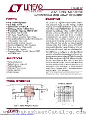 LTC3412IFE#PBF datasheet pdf Linear Technology