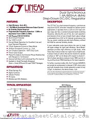 LTC3417EDHC#PBF datasheet pdf Linear Technology
