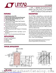LTC3458EDE datasheet pdf Linear Technology