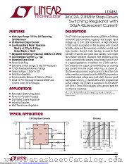LT3481HDD datasheet pdf Linear Technology