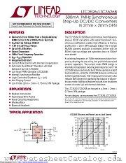 LTC3526BEDC#TRMPBF datasheet pdf Linear Technology