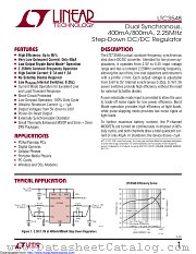 LTC3548IDD datasheet pdf Linear Technology