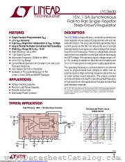 LTC3600EDD#TRPBF datasheet pdf Linear Technology